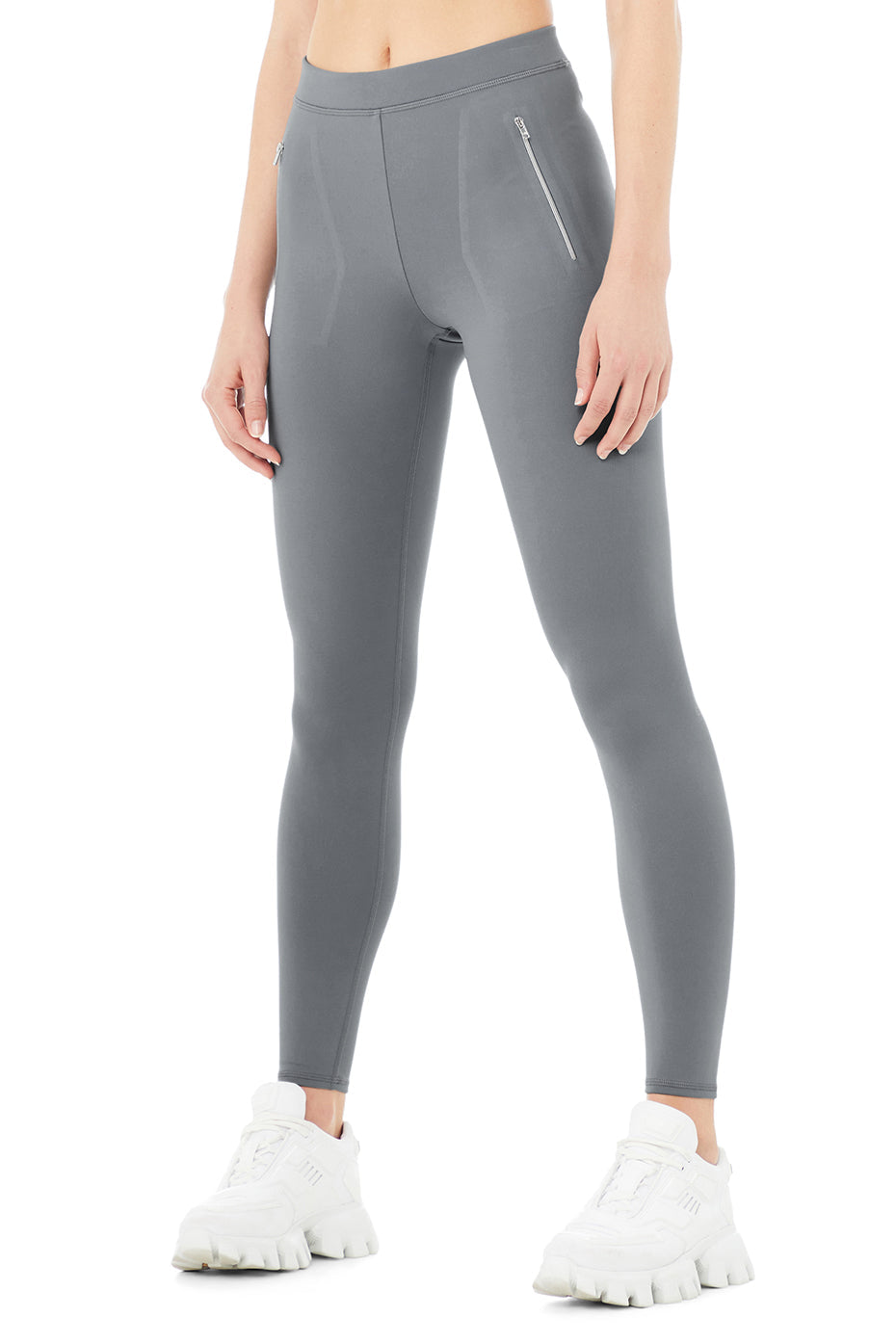 High-Waist Thrill Seeker Legging - Steel Blue