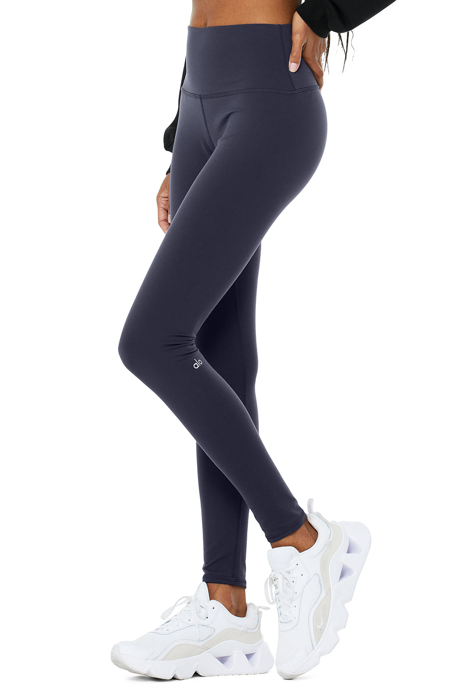 High-Waist Winter Warmth Plush Legging - True Navy