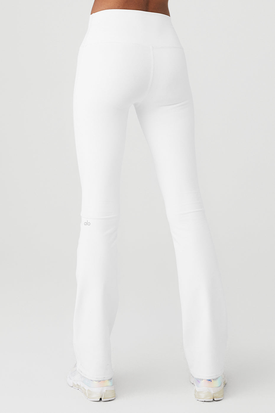 Airbrush High-Waist Bootcut Legging - White