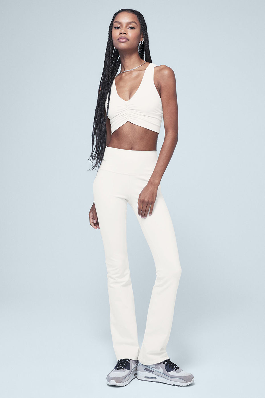 Airbrush High-Waist Bootcut Legging - Ivory