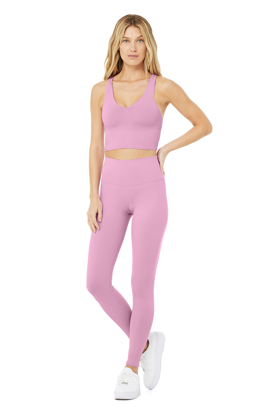 High-Waist Airbrush Legging - Pink Lavender