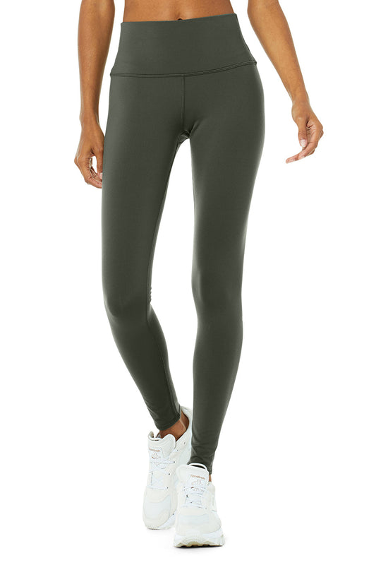 High-Waist Airbrush Legging - Dark Cactus