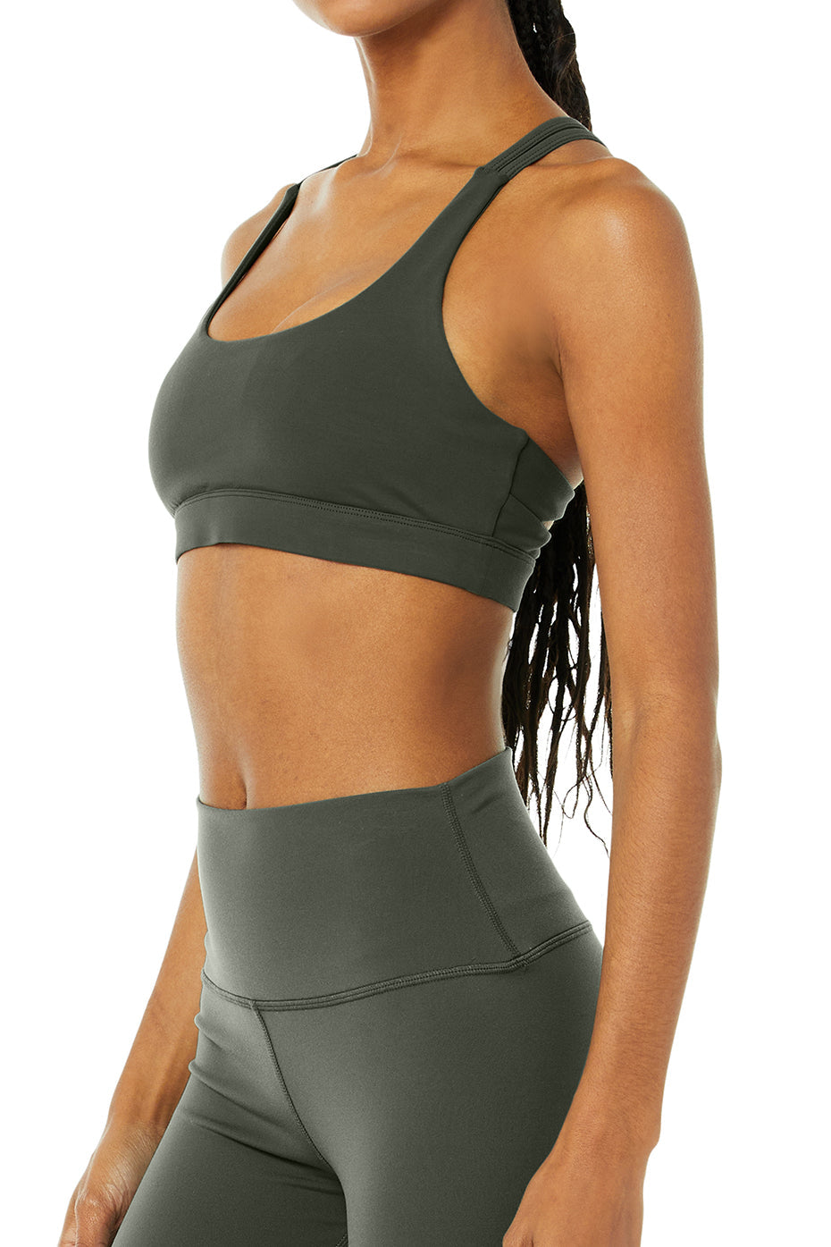 High-Waist Airbrush Legging - Dark Cactus