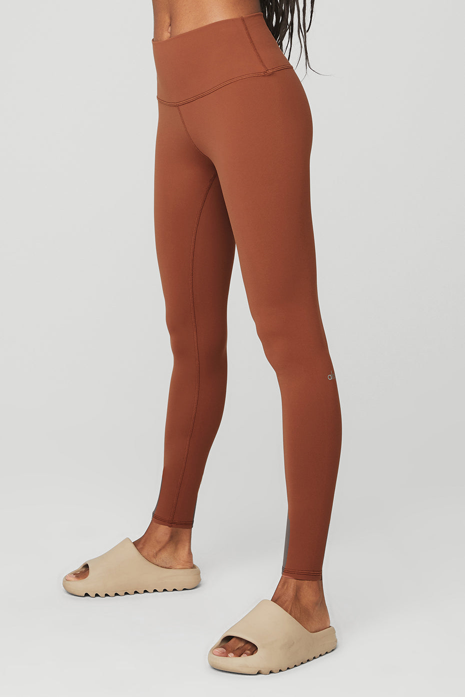 High-Waist Airbrush Legging - Rust