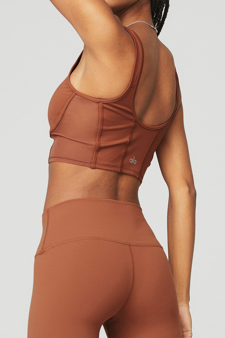 High-Waist Airbrush Legging - Rust