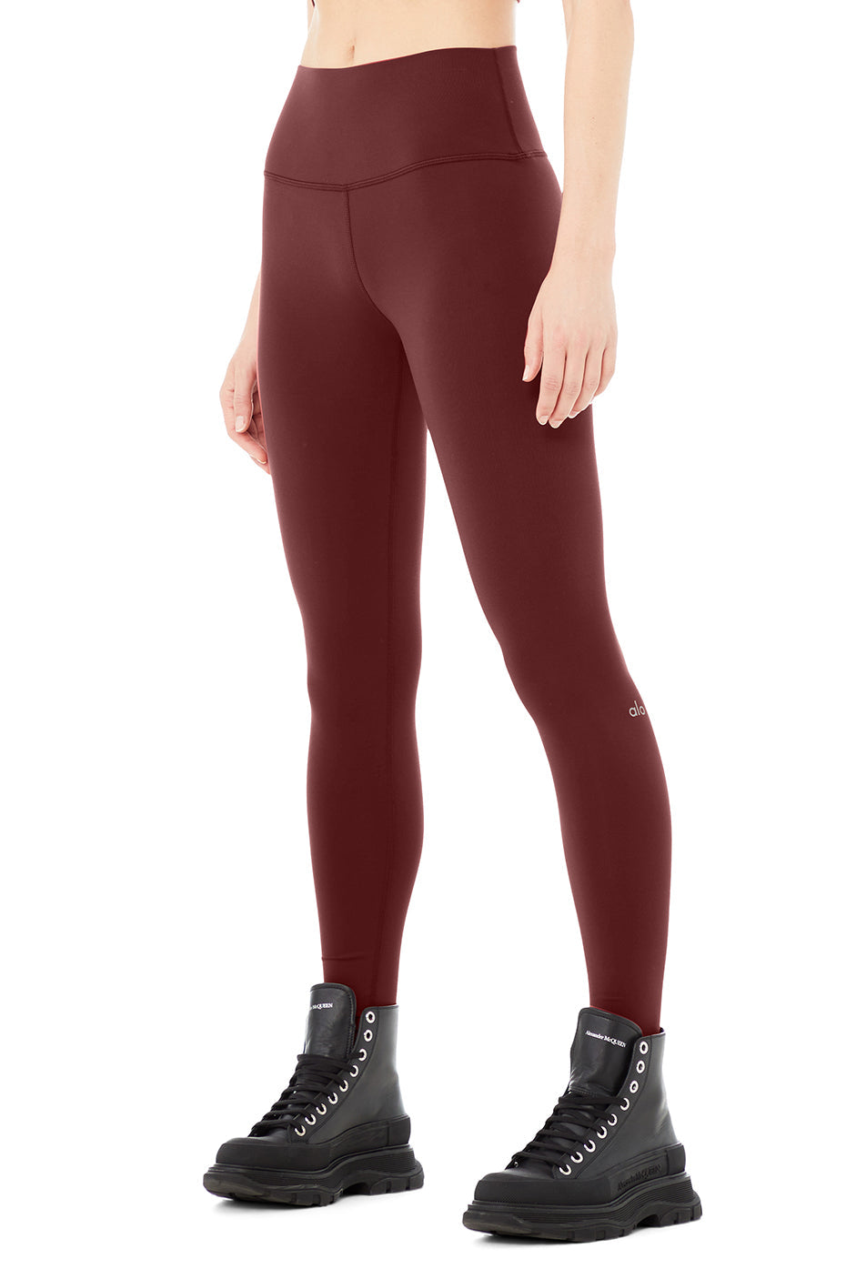 High-Waist Airbrush Legging - Cranberry