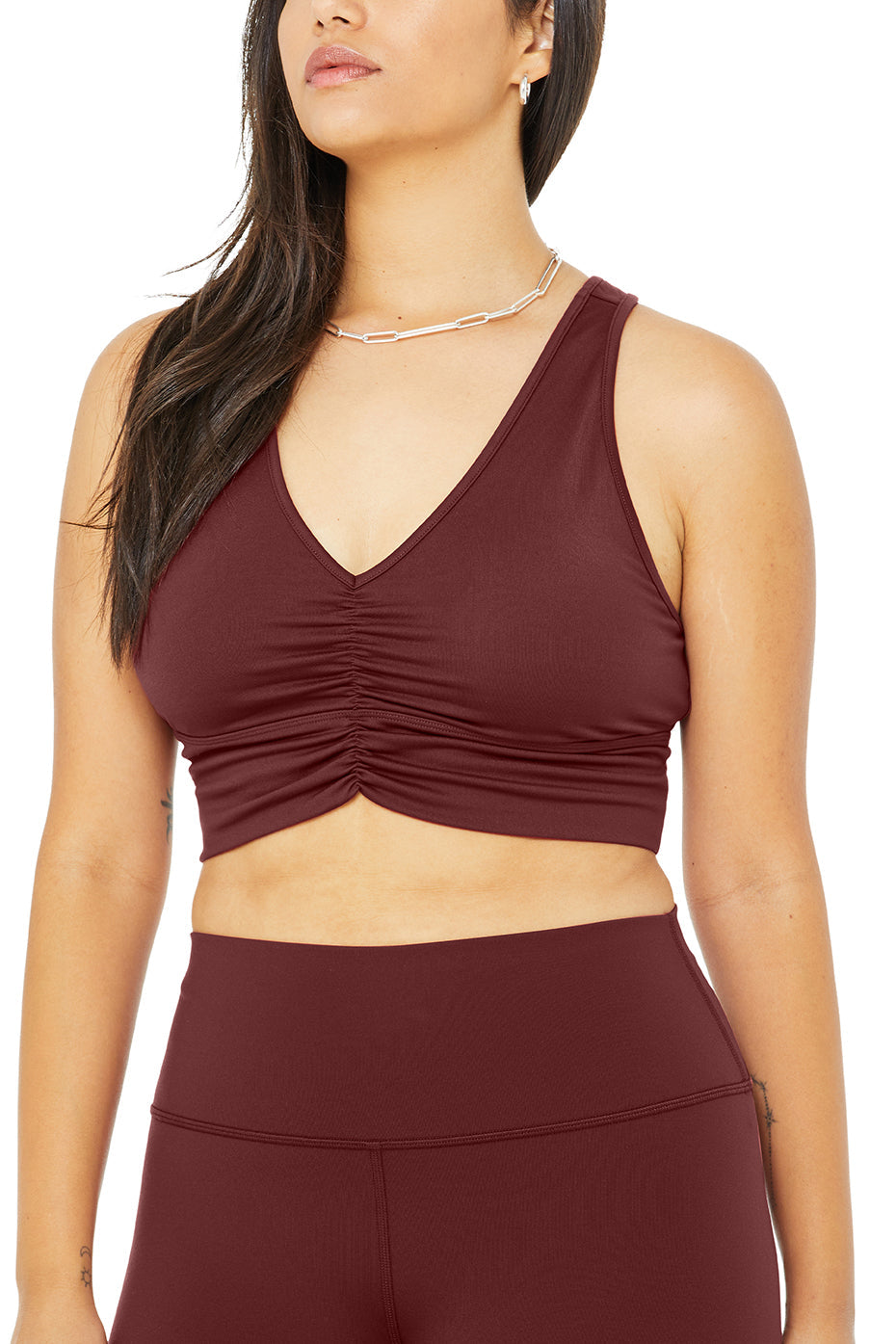 High-Waist Airbrush Legging - Cranberry