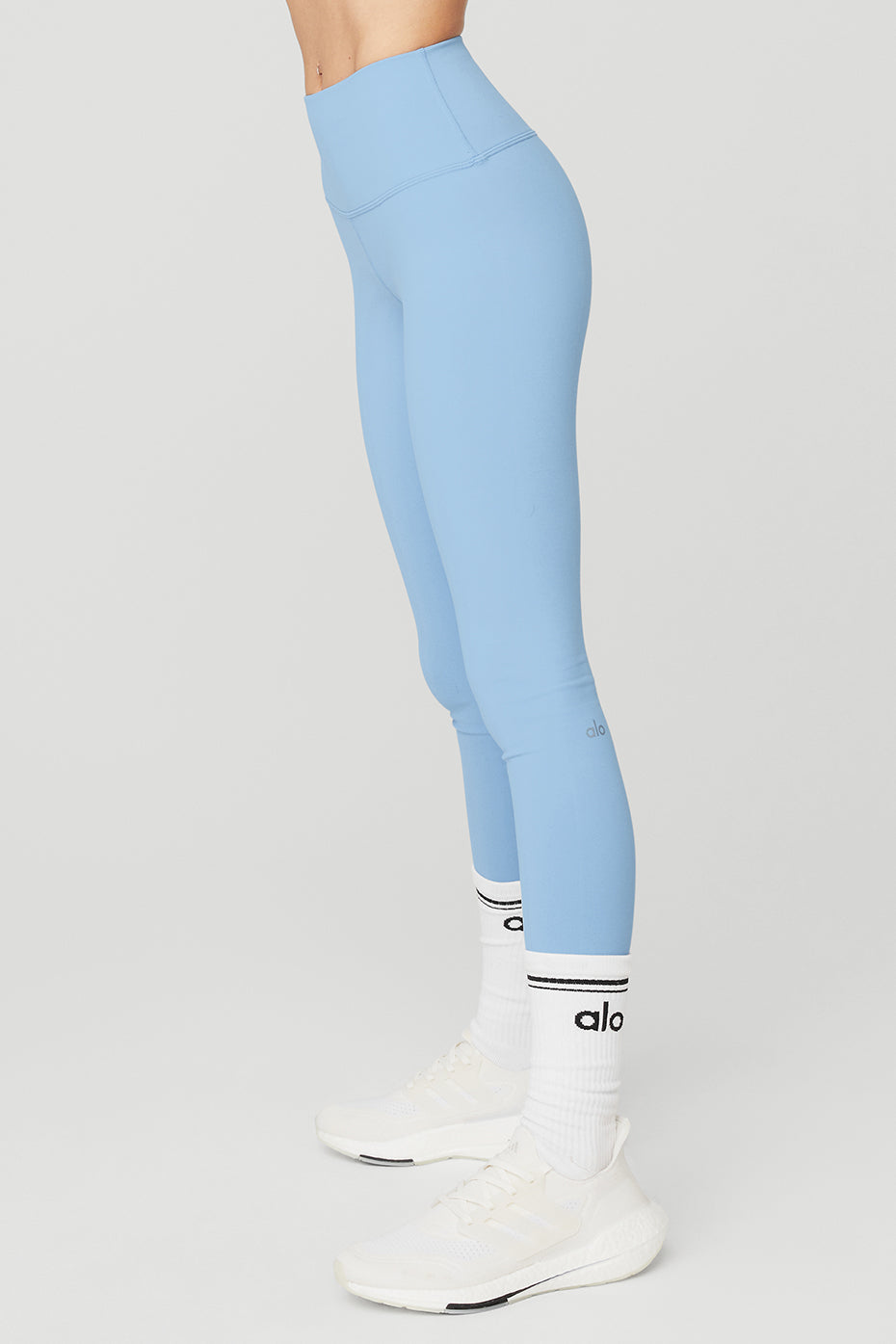 High-Waist Airbrush Legging - Tile Blue