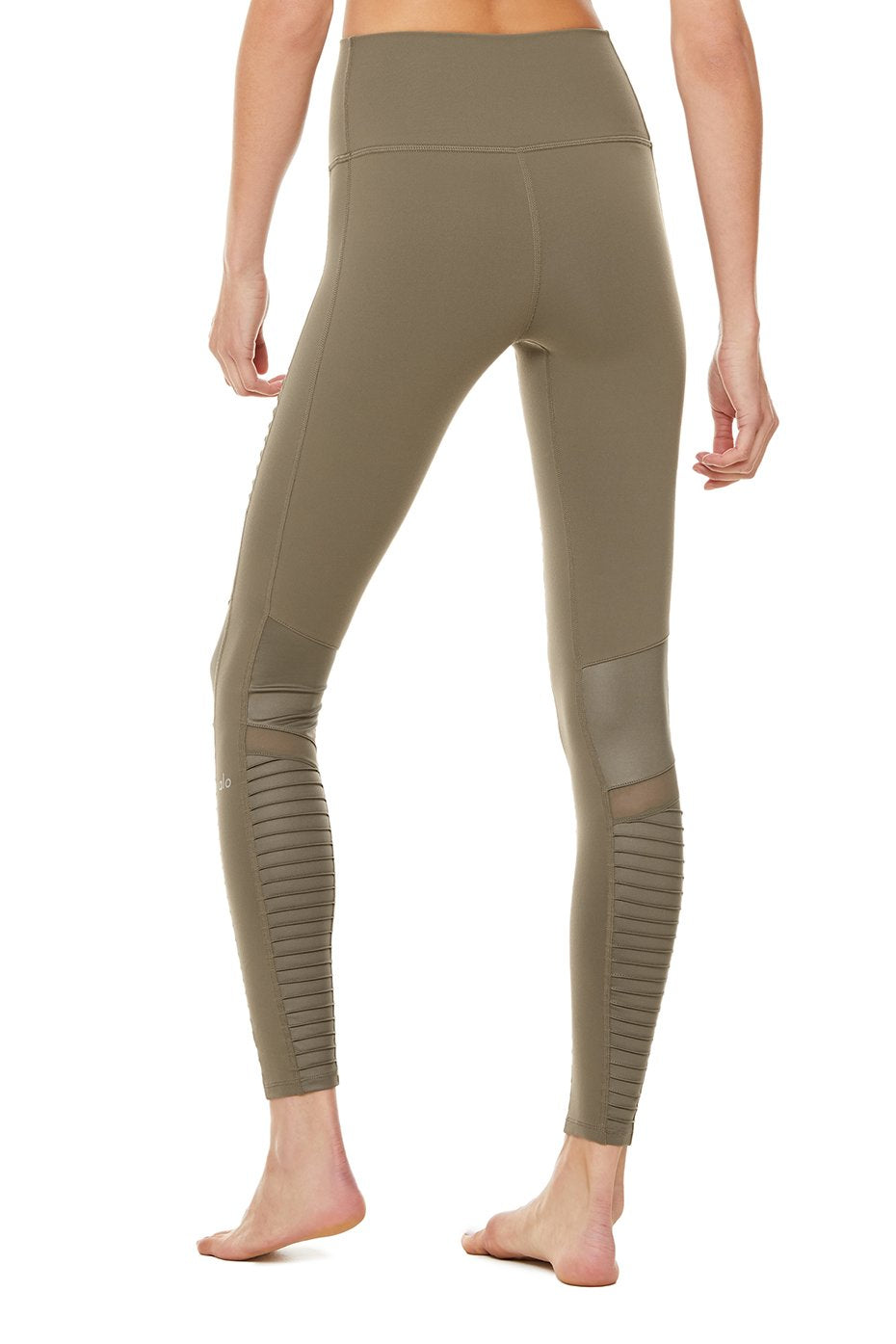High-Waist Moto Legging - Olive Branch