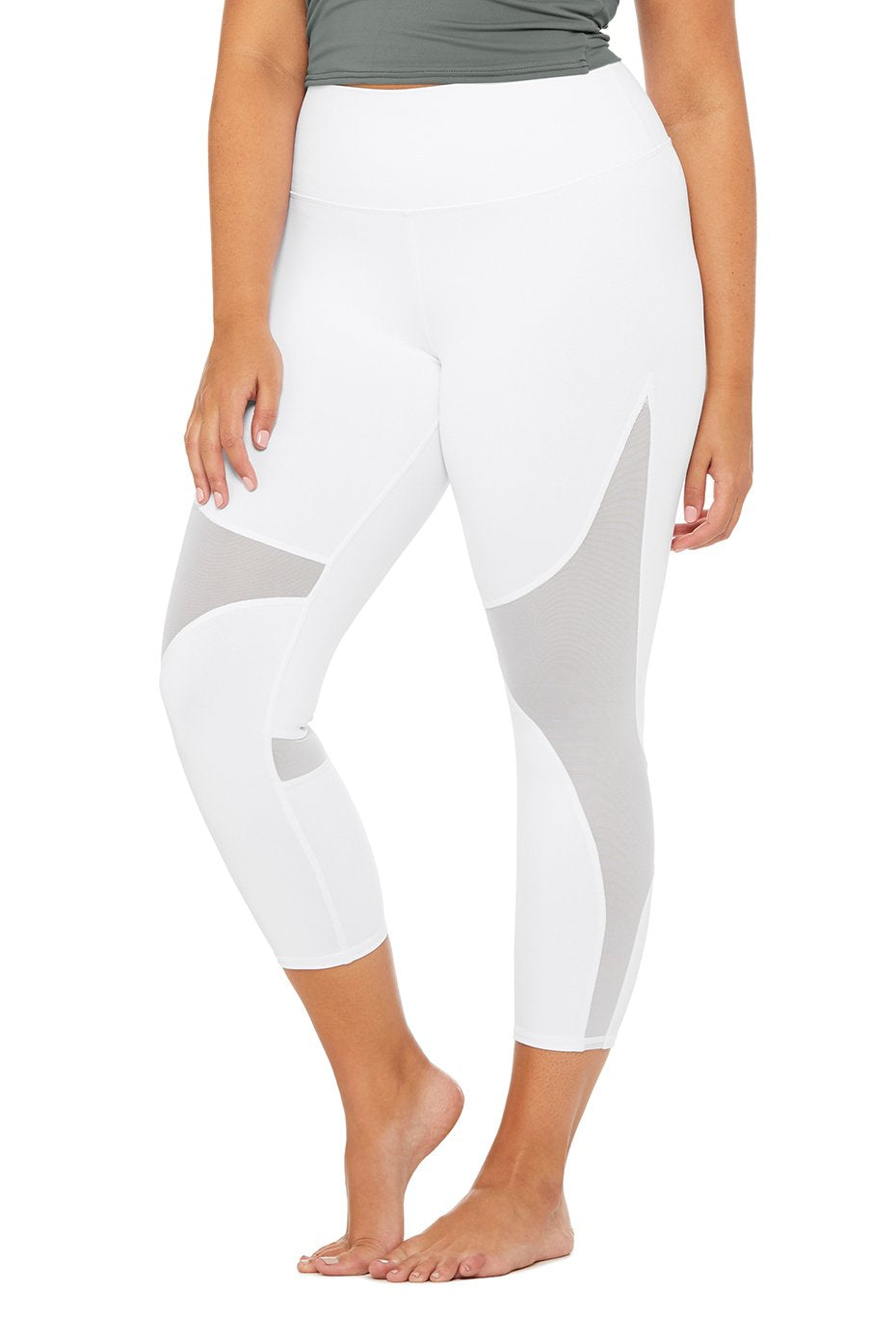 High-Waist Coast Capri - White