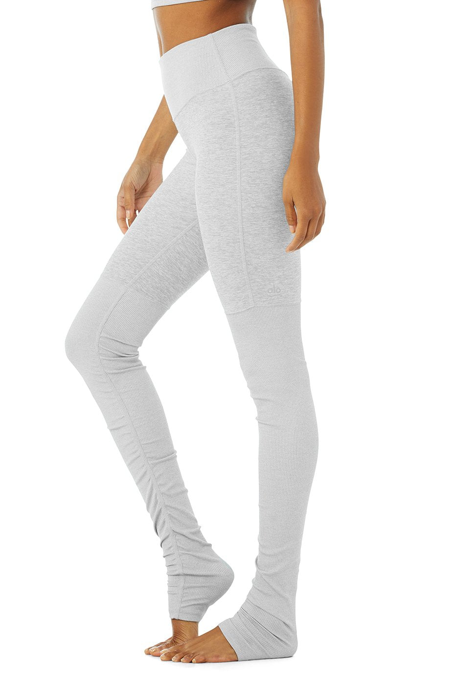 High-Waist Alosoft Goddess Legging - Zinc Heather