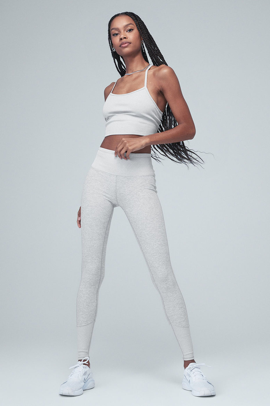 High-Waist Alosoft Lounge Legging - Athletic Heather Grey