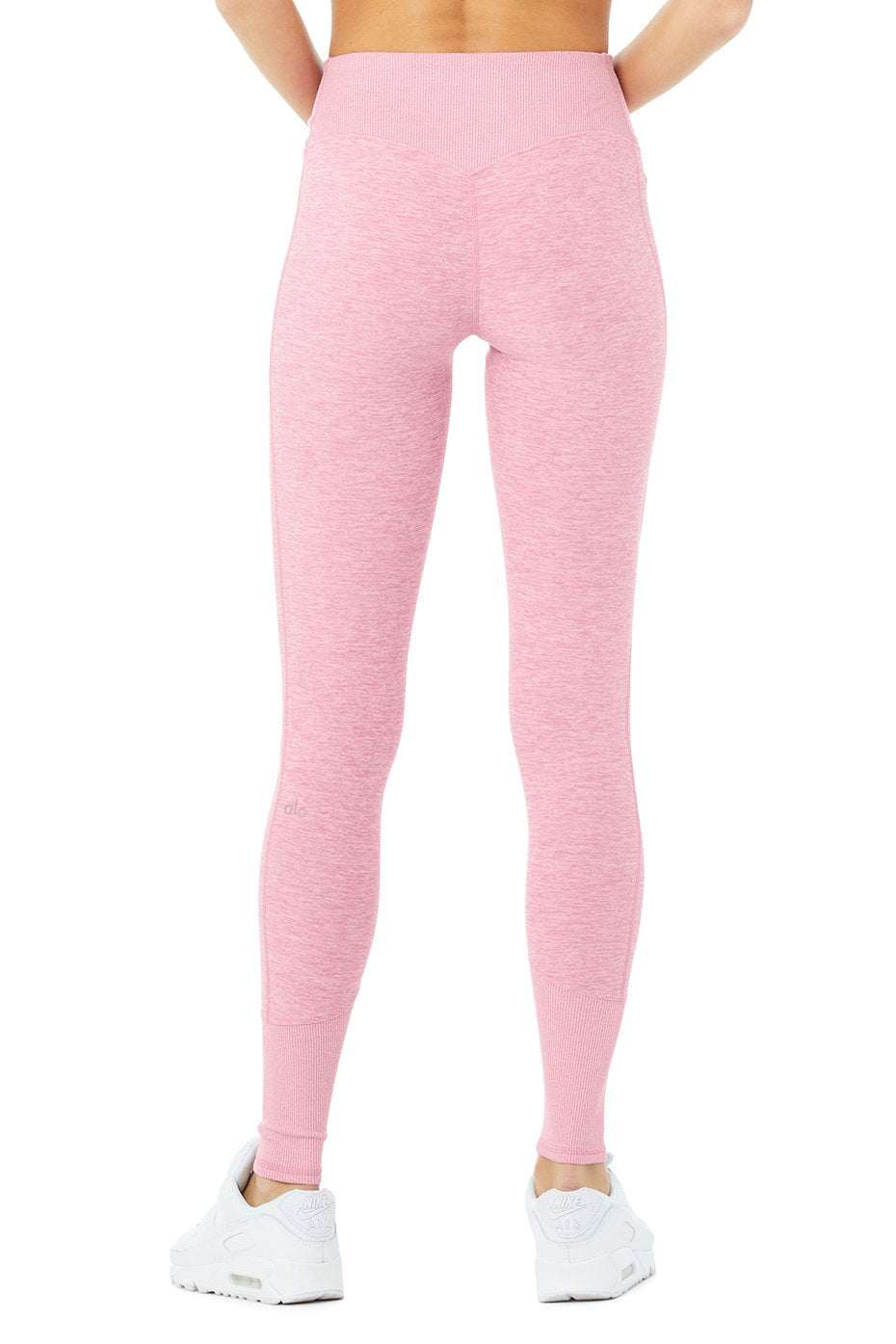 High-Waist Alosoft Lounge Legging - Parisian Pink Heather