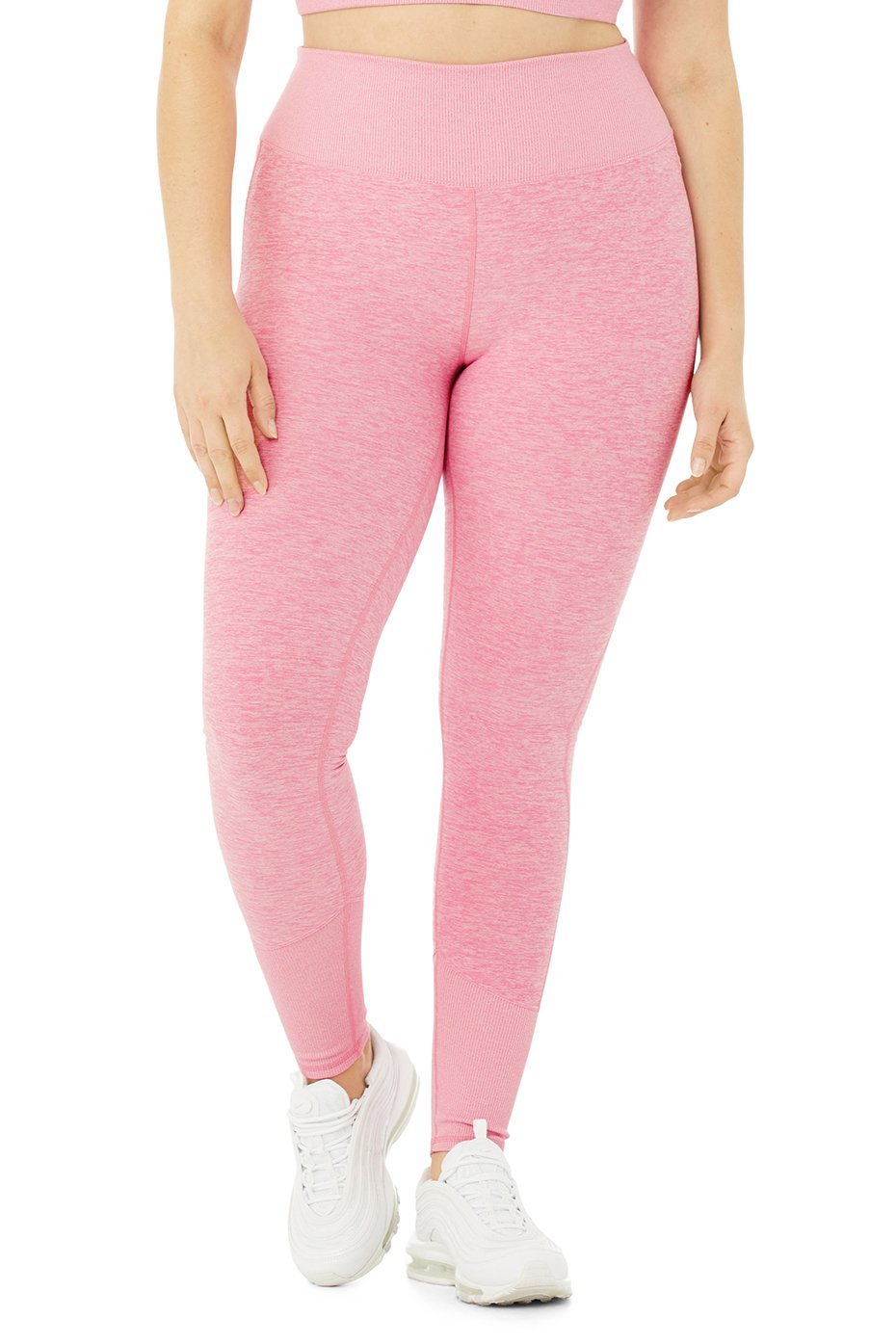 High-Waist Alosoft Lounge Legging - Parisian Pink Heather