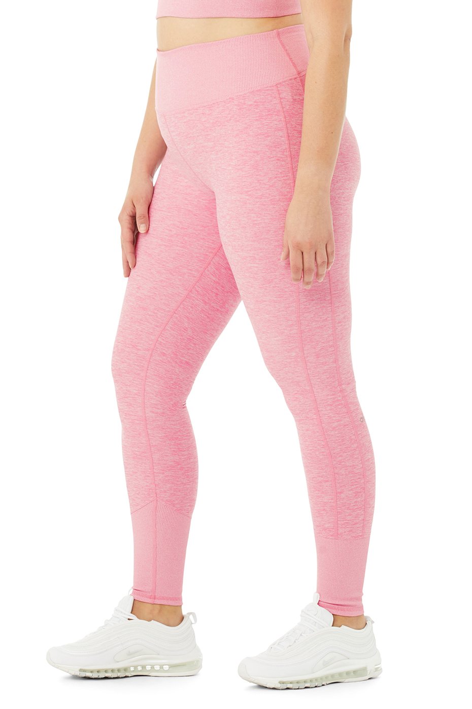 High-Waist Alosoft Lounge Legging - Parisian Pink Heather