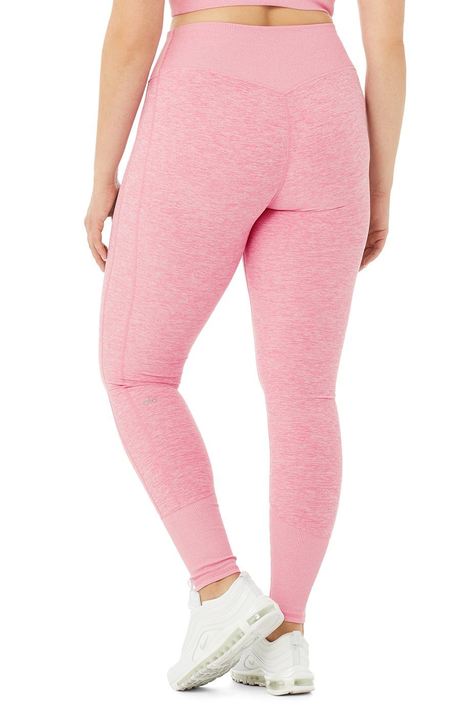 High-Waist Alosoft Lounge Legging - Parisian Pink Heather