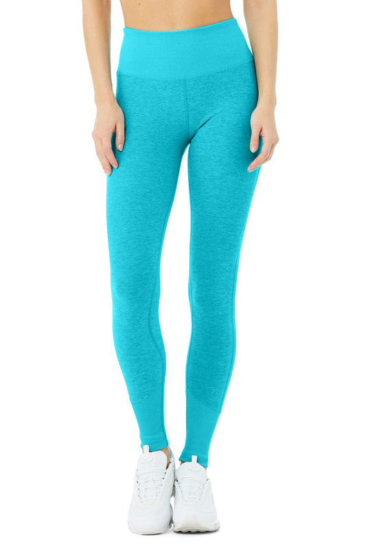 High-Waist Alosoft Lounge Legging - Bright Aqua Heather