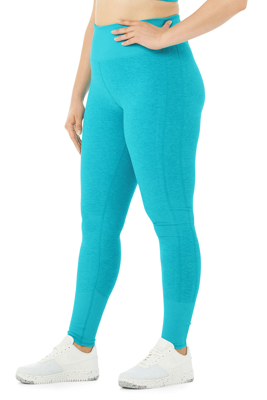 High-Waist Alosoft Lounge Legging - Bright Aqua Heather