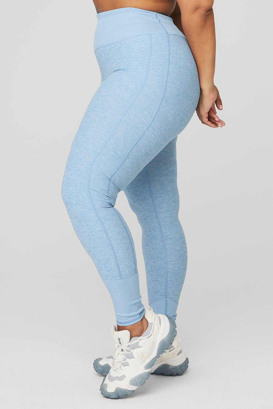 High-Waist Alosoft Lounge Legging - Tile Blue/White Heather