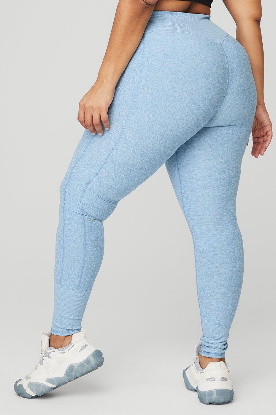 High-Waist Alosoft Lounge Legging - Tile Blue/White Heather