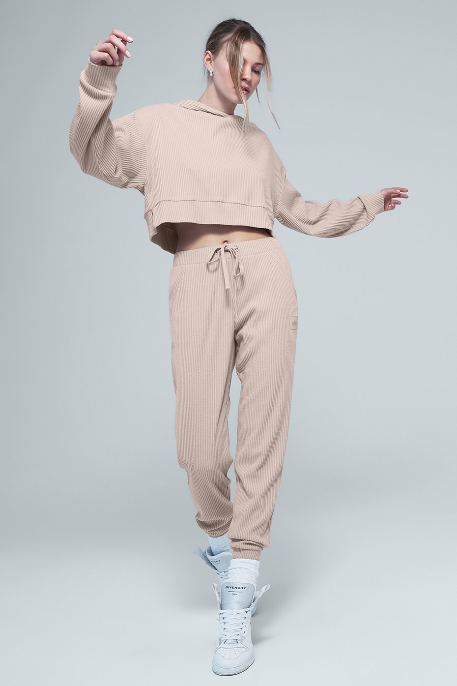 Muse Sweatpant & Hoodie Set - Dusty Pink