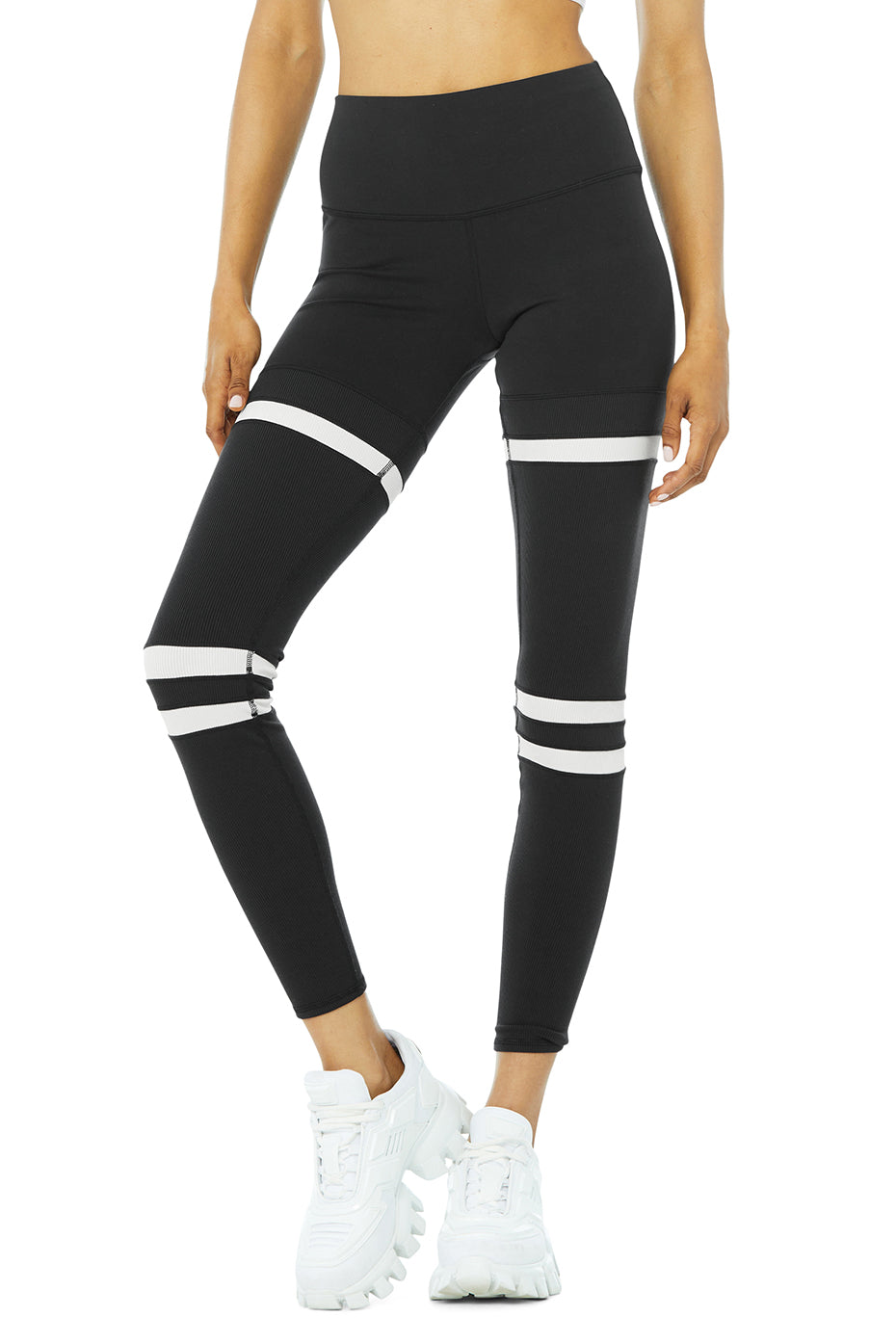 High-Waist Legit Legging - Black/Bone