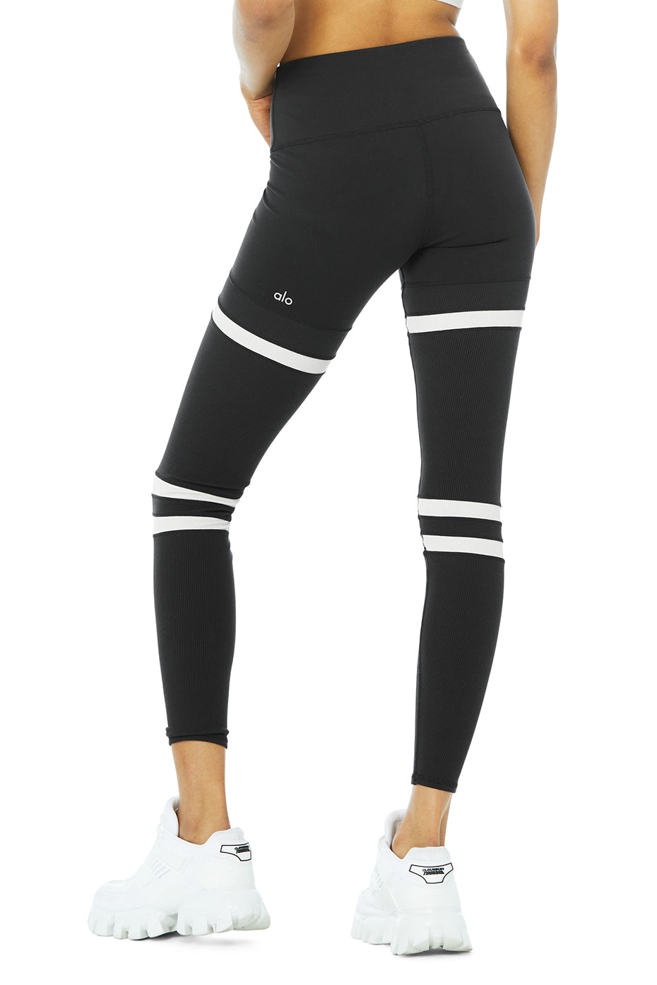 High-Waist Legit Legging - Black/Bone
