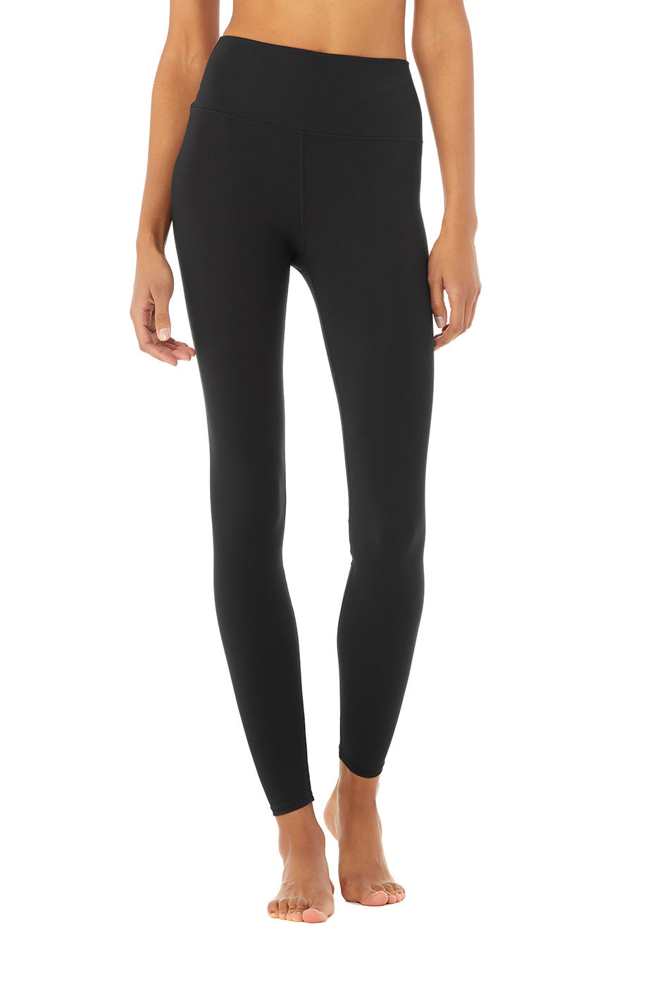 High-Waist Solid Vapor Legging - Black