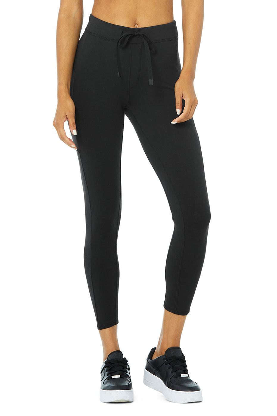 7/8 High-Waist Checkpoint Legging - Black