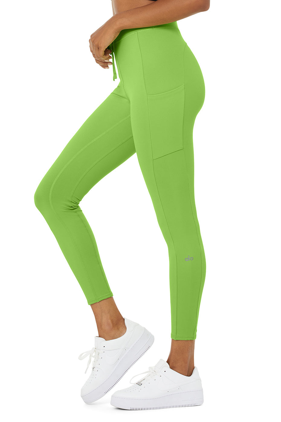 7/8 High-Waist Checkpoint Legging - Green Apple