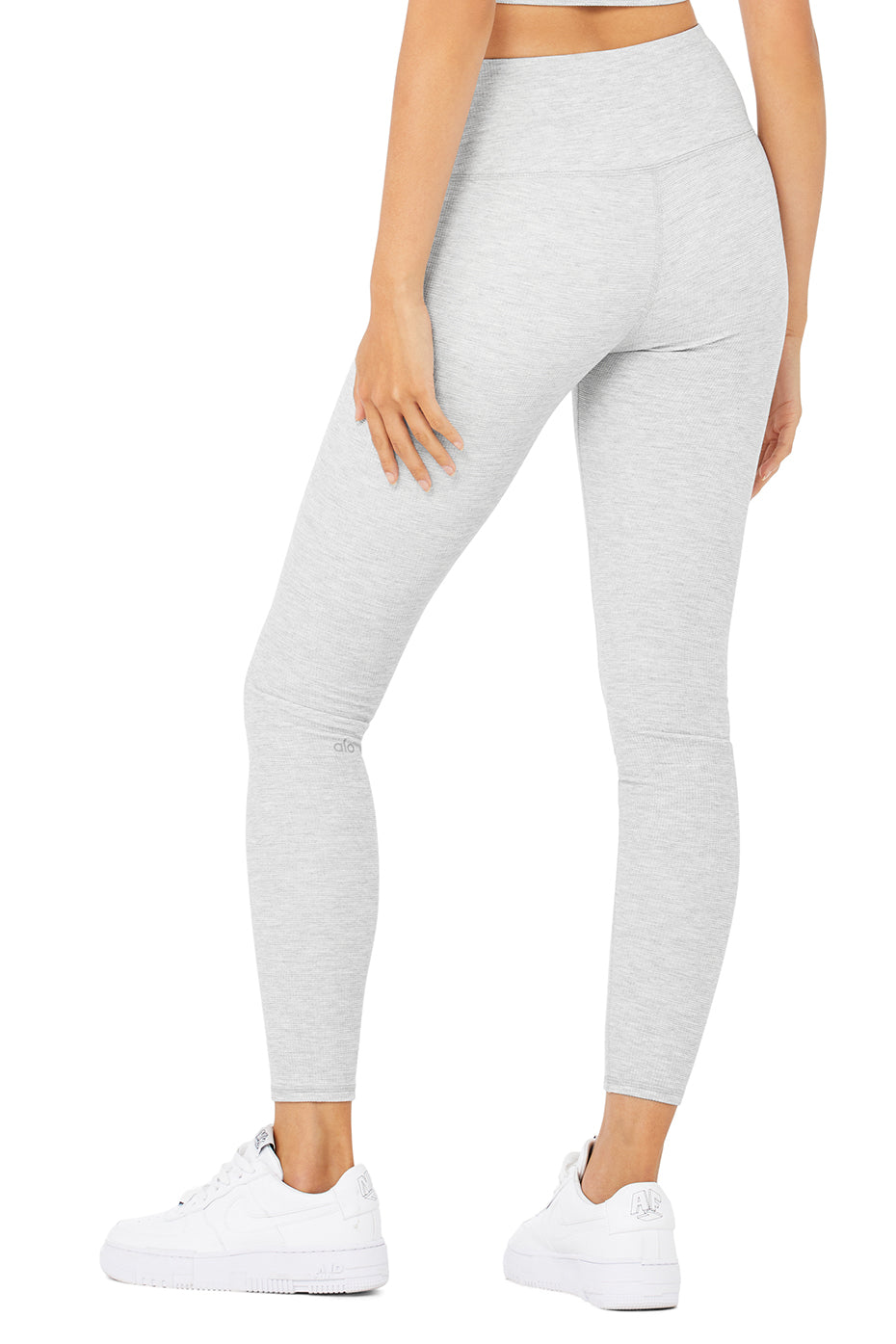 High-Waist Micro Waffle LowKey Legging - Athletic Heather Grey