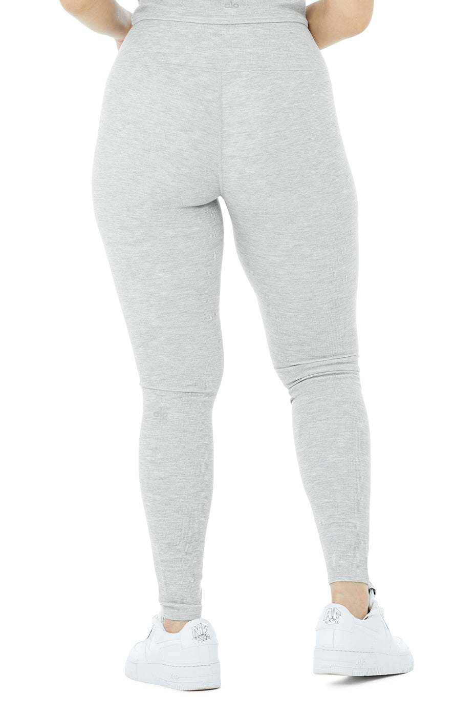 High-Waist Micro Waffle LowKey Legging - Athletic Heather Grey