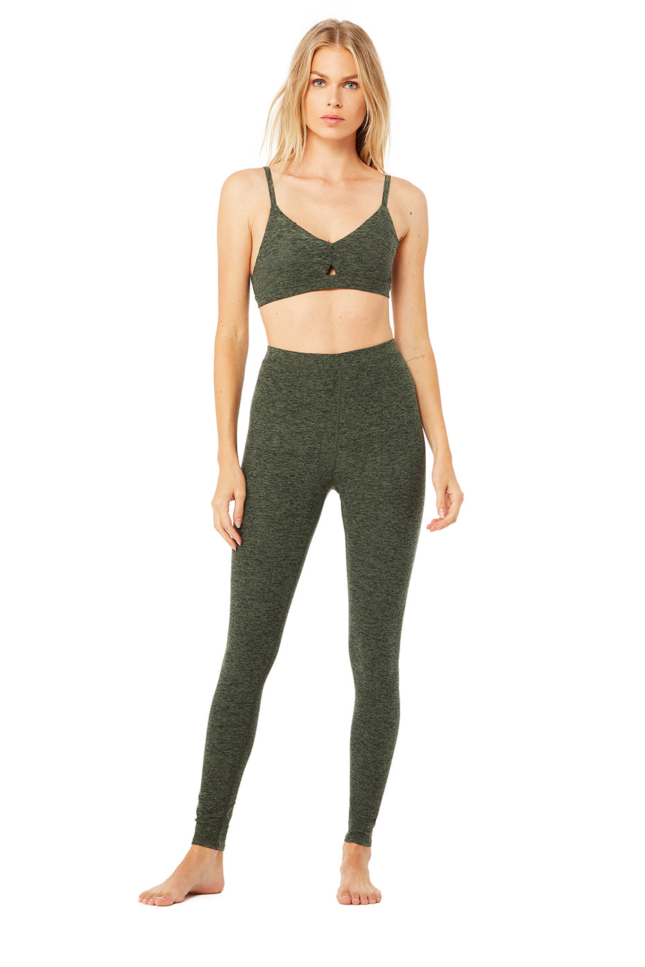 High-Waist Alosoft Flow Legging - Hunter Heather