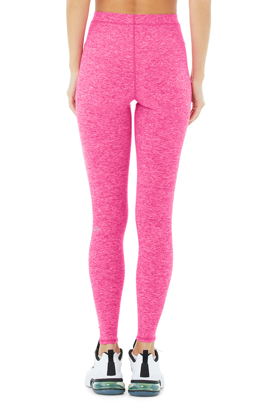 High-Waist Alosoft Flow Legging - Neon Pink Heather