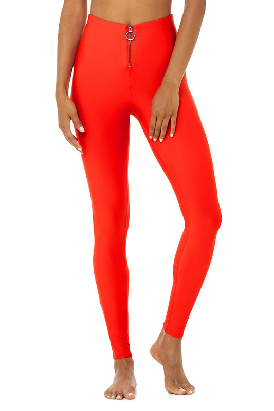 High-Waist Fast Legging - Cherry