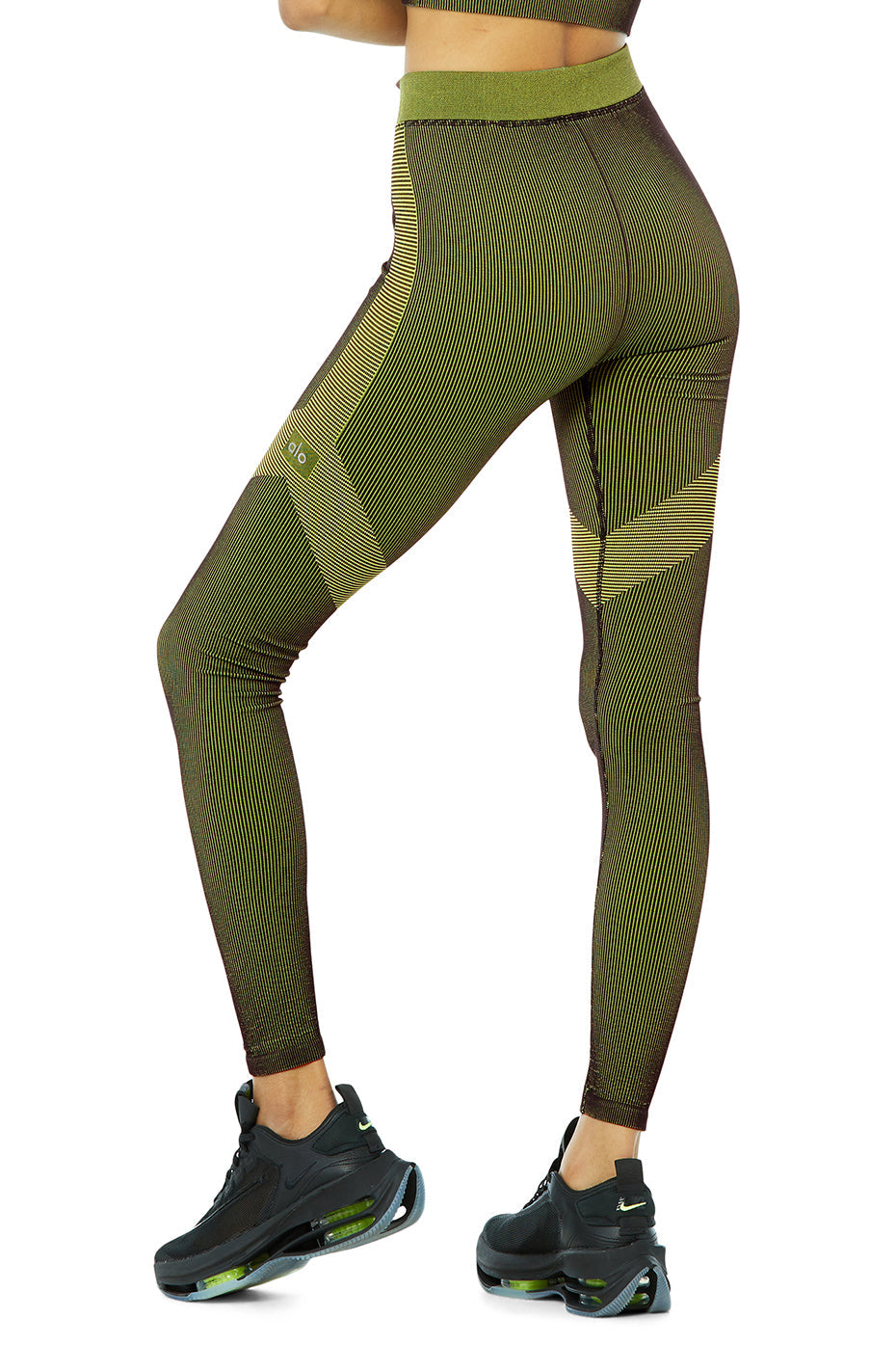 Illusion Seamless High-Waist Legging - Anthracite/Highlighter
