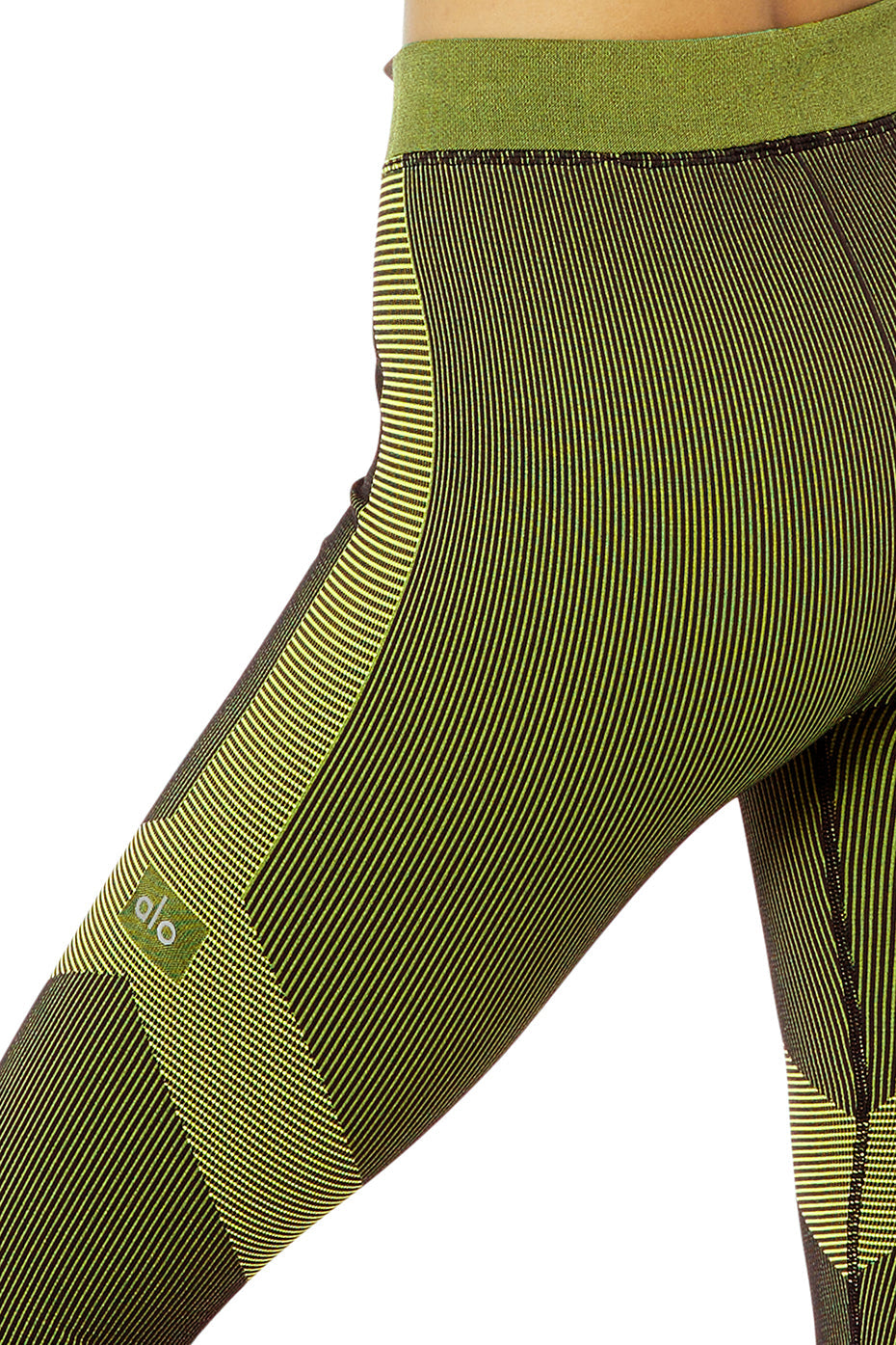Illusion Seamless High-Waist Legging - Anthracite/Highlighter