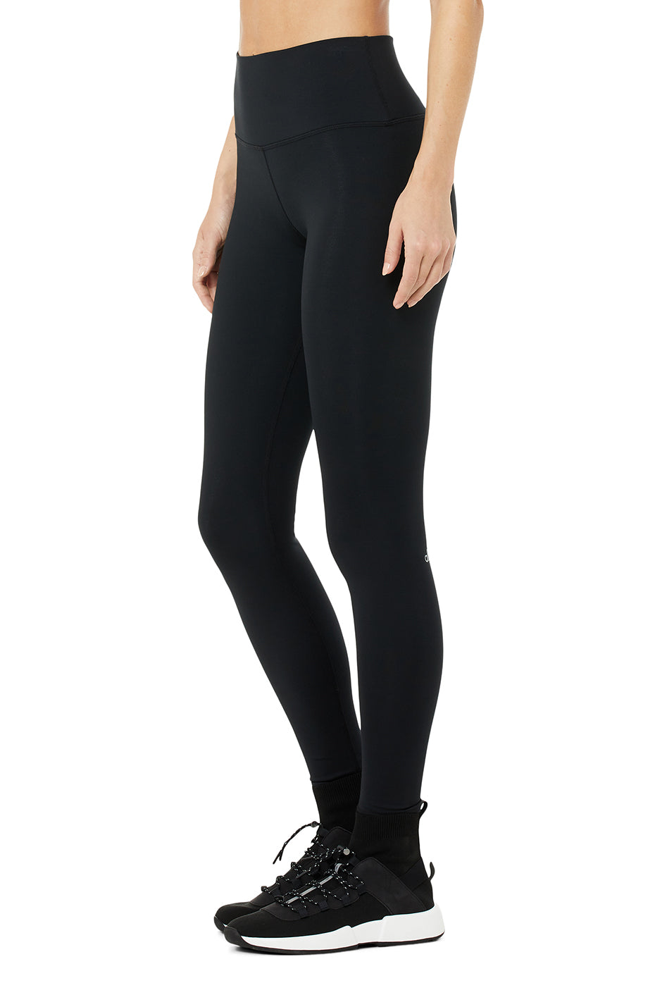 High-Waist Rise Legging - Black