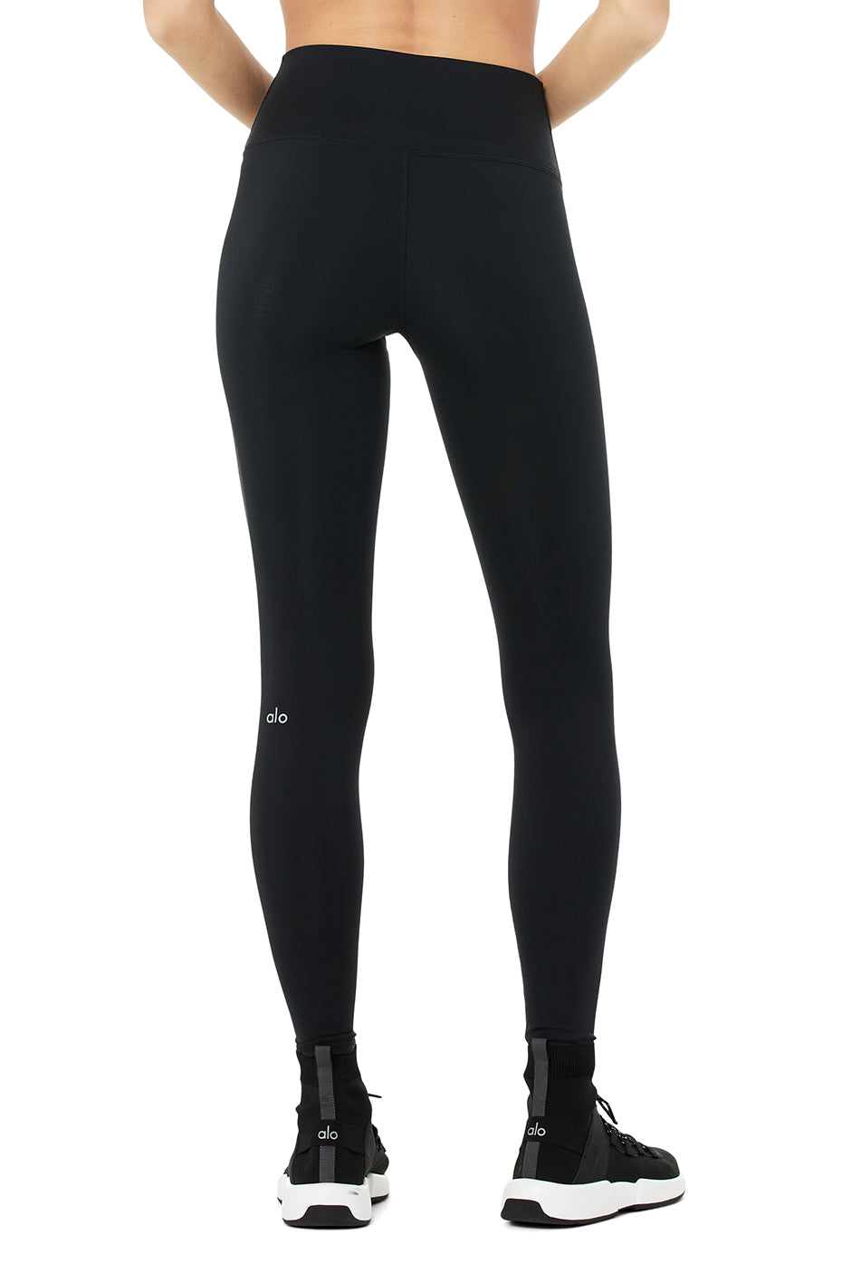 High-Waist Rise Legging - Black