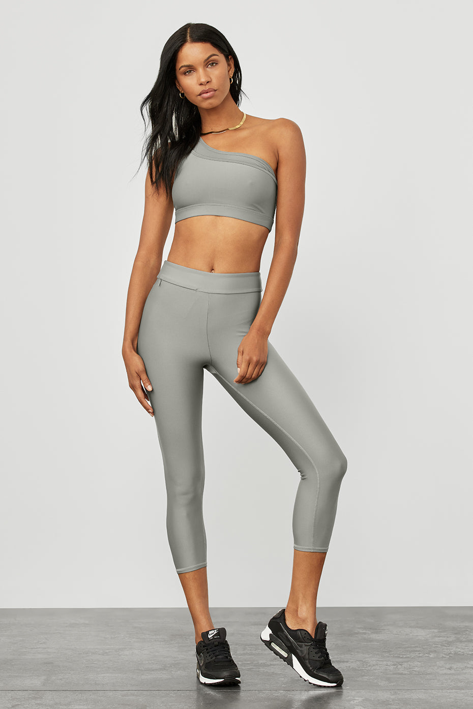 Airlift High-Waist Conceal-Zip Capri - Sterling