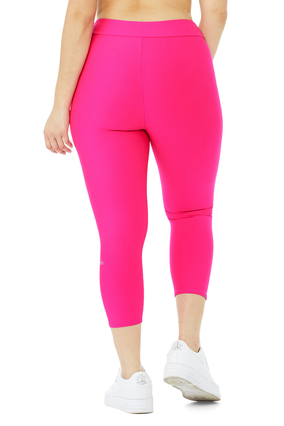 Airlift High-Waist Conceal-Zip Capri - Neon Pink