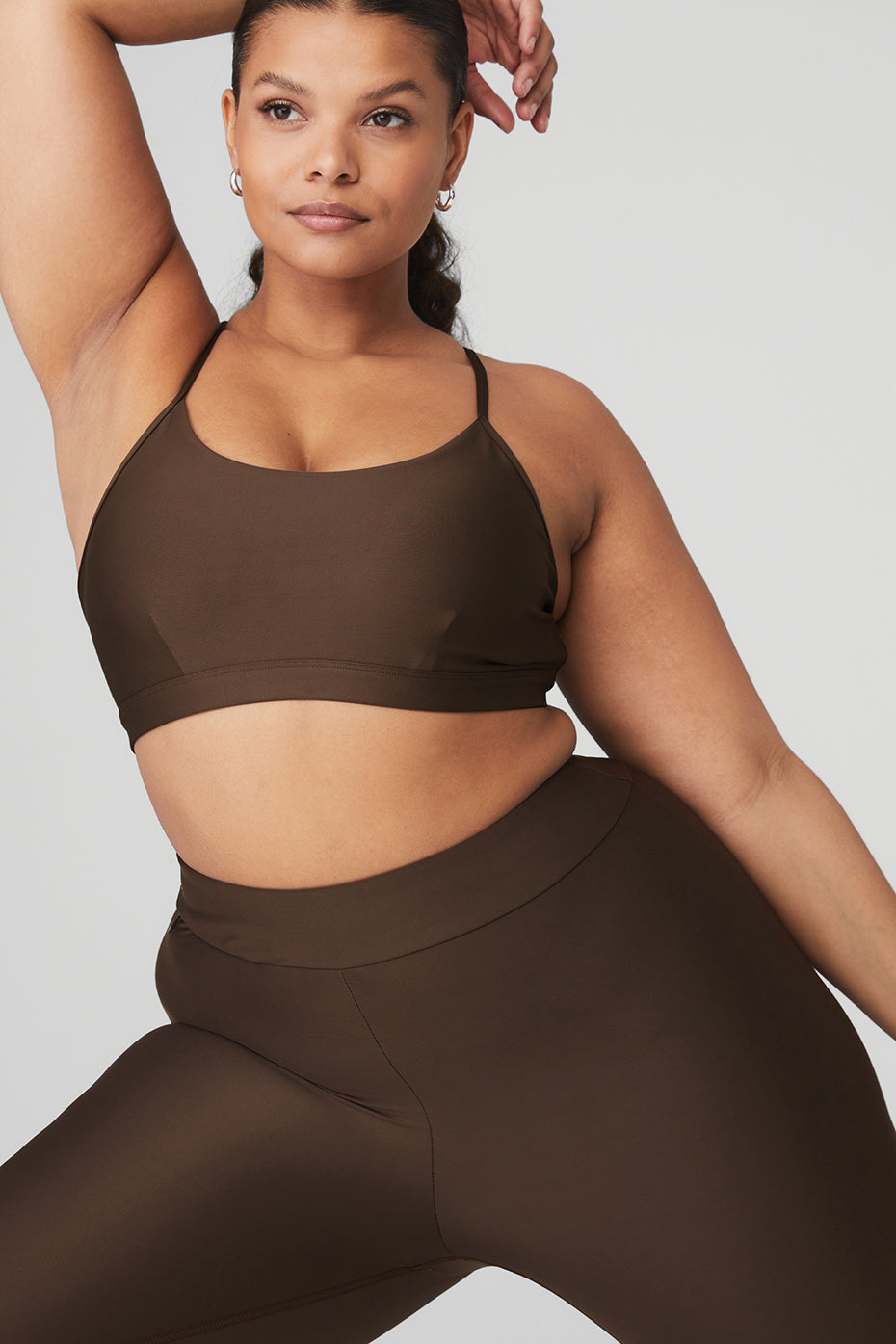 Airlift High-Waist Conceal-Zip Capri - Espresso