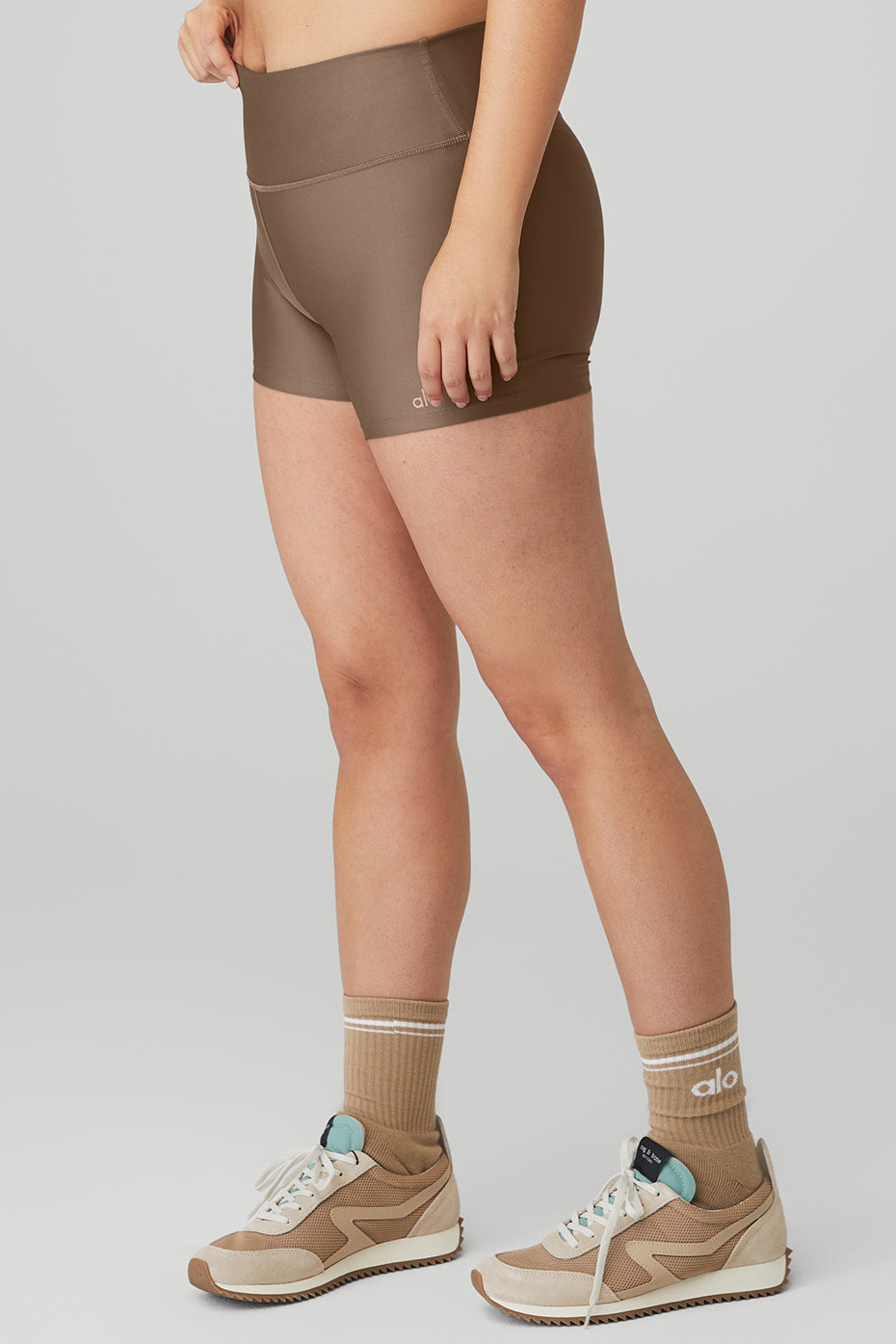 3" High-Waist Airlift Short - Hot Cocoa