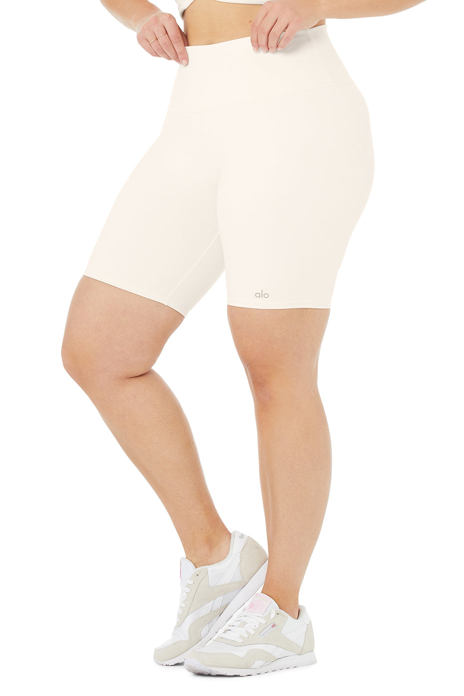 7" High-Waist Biker Short - Ivory