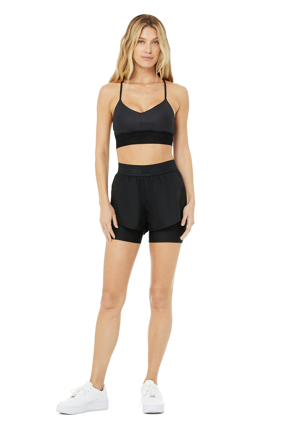High-Waist Catch The Light Short - Black