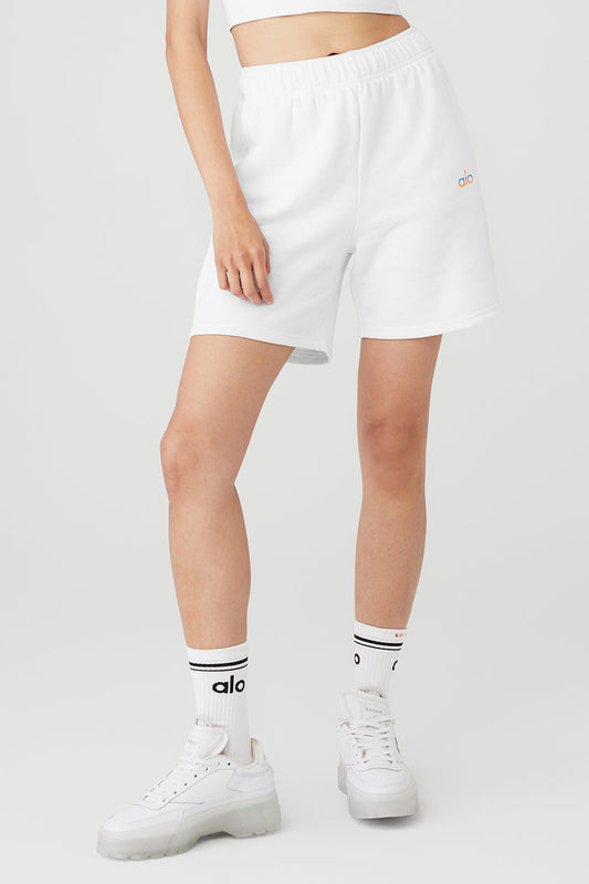 Pride Accolade Sweat Short - White