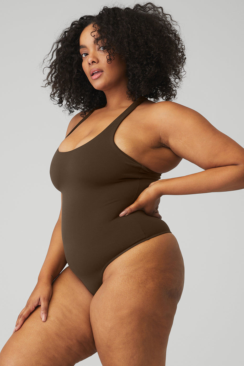 Sleek Back Bodysuit - Espresso