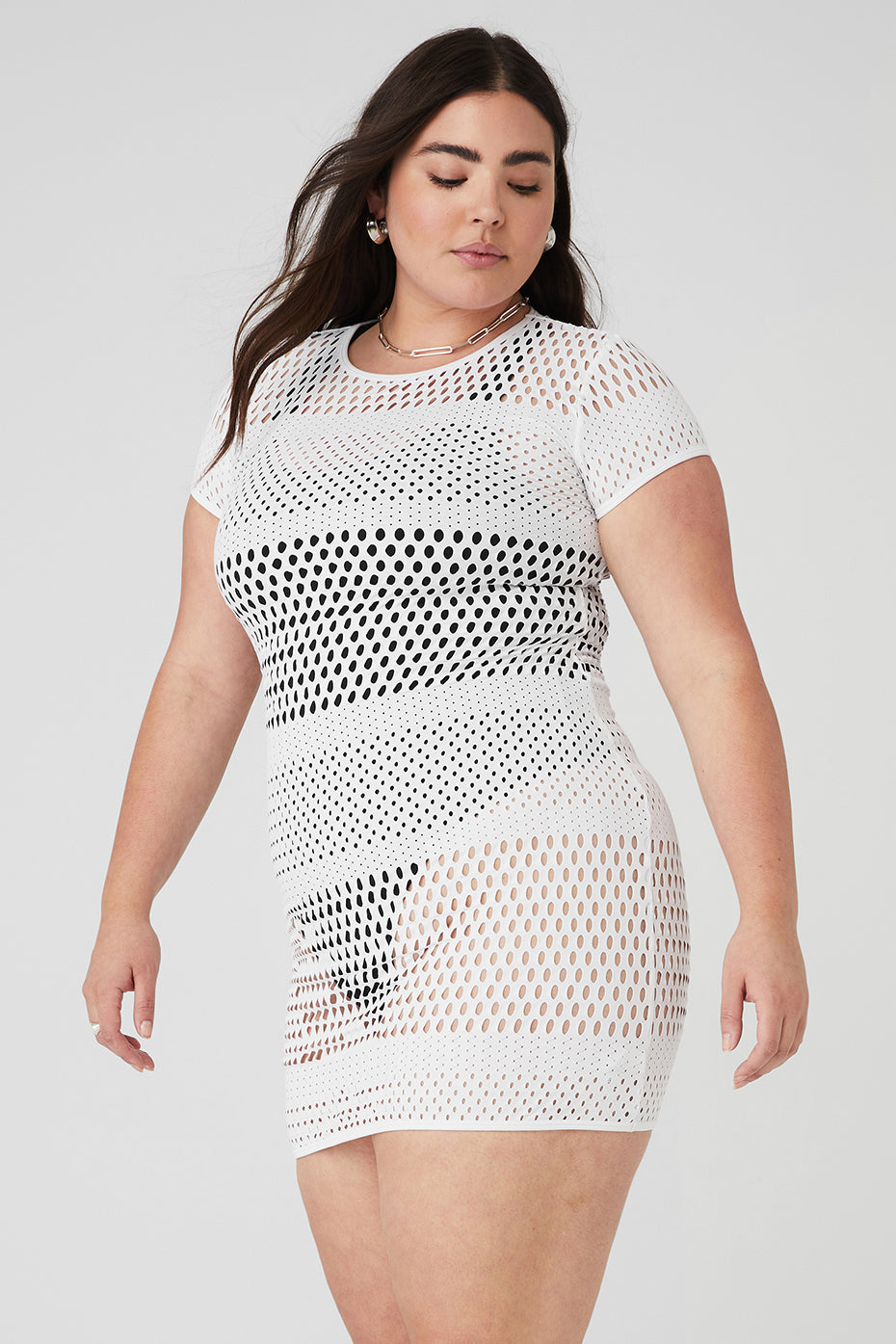 Mesh Haute Summer Dress - White