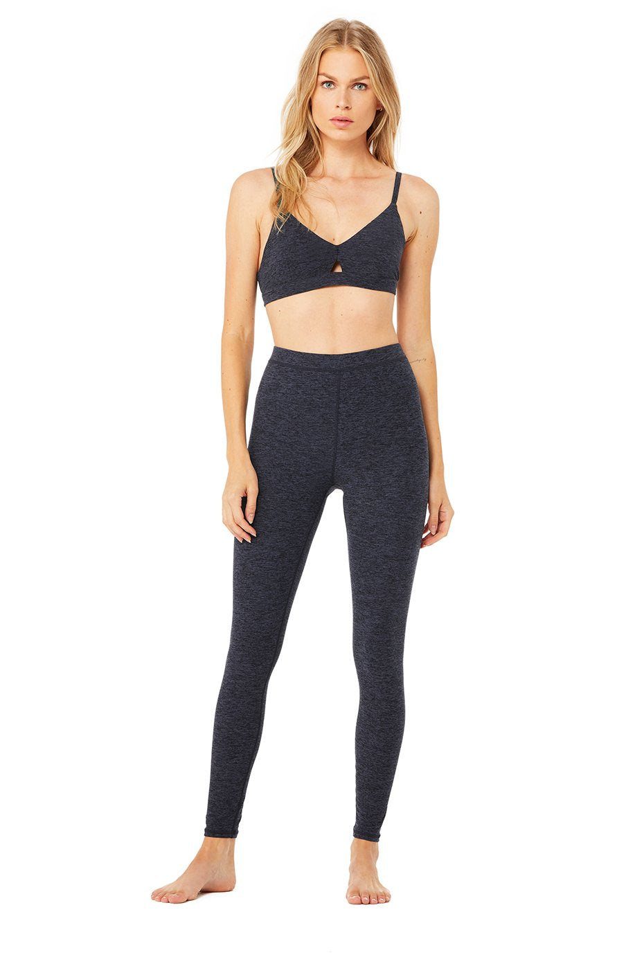 Alosoft Lounge Bra - Rich Navy Heather