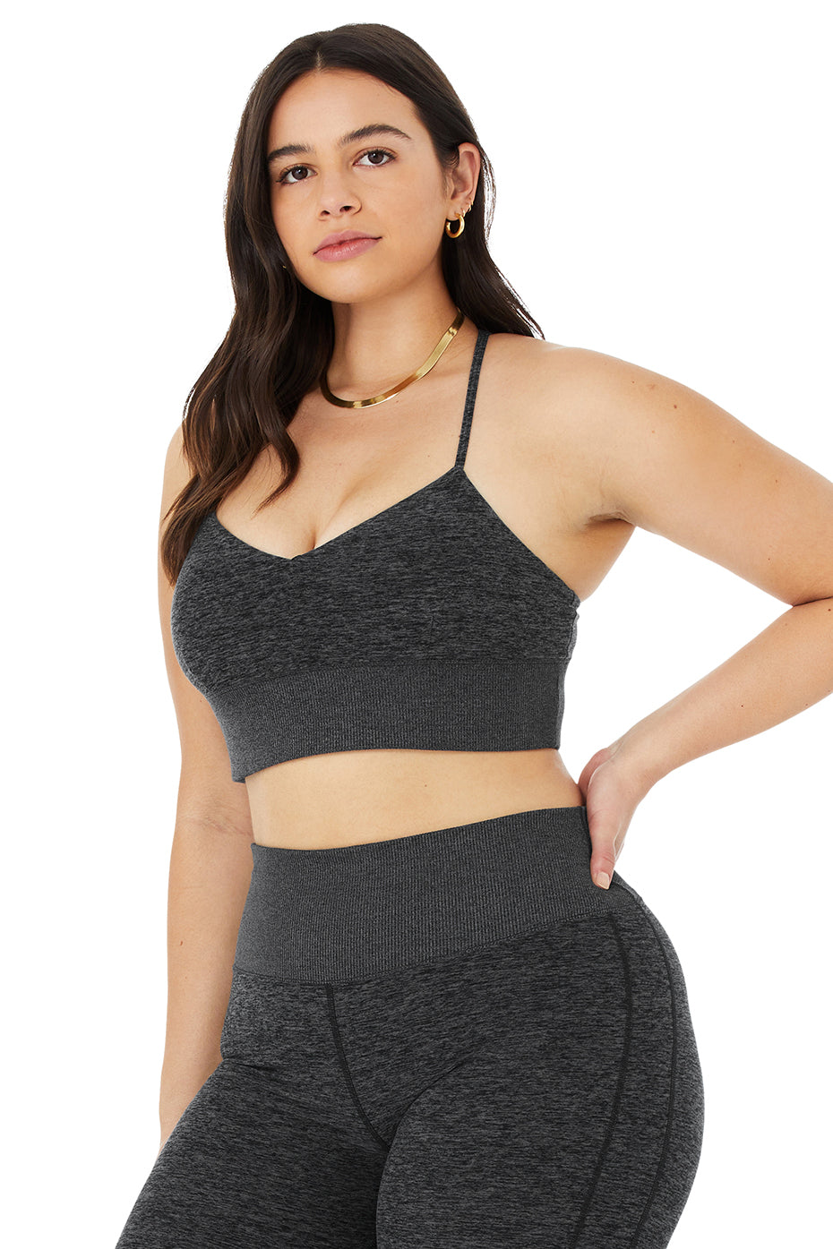 Alosoft Lavish Bra - Dark Heather Grey